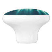 深いの青い海と日光の中でサメ セラミックノブ (側面)