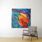 深いは、不明な抽象、アート、背景に飛び込む タペストリー (インサイチュ(横))