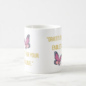 深いへの感謝と母親への愛を伝える コーヒーマグカップ (中央)