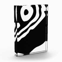 深いへ：抽象芸術ブラック&ホワイト フォトブロック