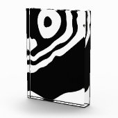 深いへ:抽象芸術ブラック&ホワイト フォトブロック (右)