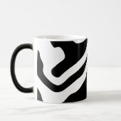 深いへ:抽象芸術ブラック&ホワイト モーフィングマグカップ (左)