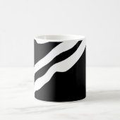 深いへ:抽象芸術ブラック&ホワイト モーフィングマグカップ (中央)
