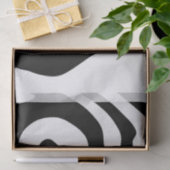 深いへ：抽象芸術ブラック&ホワイト 薄葉紙 (ギフト)