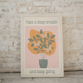 深いを吸ってバタフライ保ママットを塗る ポスター