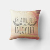 深いを呼吸して下さい クッション (裏面)