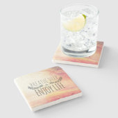 深いを呼吸して下さい ストーンコースター (横)