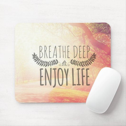 深いを呼吸して下さい マウスパッド (マウス)