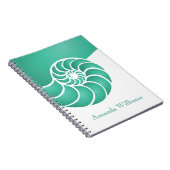 深いアクアナウティラスシェルカスタム航海の ノートブック (右側)