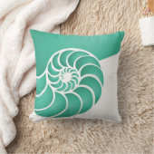 深いアクアノーチラス航海のシーサイド クッション (ブランケット)