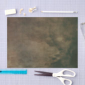 深いアンバーブラウンしわ羊皮紙紙 薄葉紙 (クラフト)