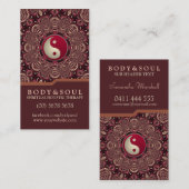 深いアースホリスティックセラピーニューエイジ名刺 名刺 (正面/裏面)