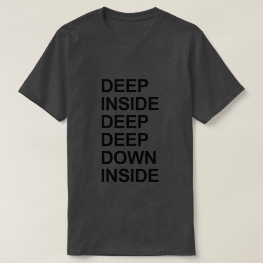 深いインサイドイラブハウスミュージック Tシャツ (デザイン正面)