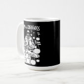 深いインダークネスヴィンテージ漫画死神の芸術 コーヒーマグカップ (正面左)