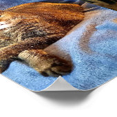 深いイン考え子猫 ポスター (角)