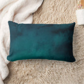 深いウォーターとティール(緑がかった色) ランバークッション (ブランケット)