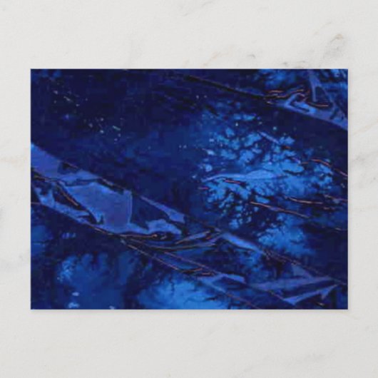 「深いウォーター」抽象デザインはがき ポストカード (正面)
