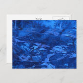 「深いウォーター#5」抽象デザインはがき ポストカード (正面/裏面)