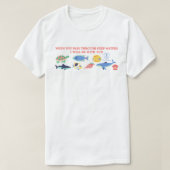 深いウォーターTシャツを通過 Tシャツ (デザイン正面)