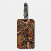 深いウッズカモフ保ラージコルムがあなたのテキストを持つ ラゲッジタグ (裏面縦)