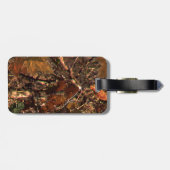 深いウッズカモフ保ラージコルムがあなたのテキストを持つ ラゲッジタグ (裏面横)