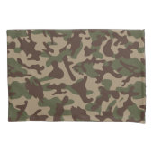 深いウッドカモフラージュ 枕カバー (正面左)