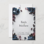 深いウッドランドロマ結婚ンス セーブザデート (裏面)