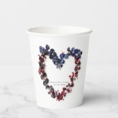 深いウッドランドロマ結婚ンス 紙コップ (裏面)