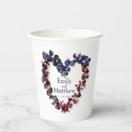 深いウッドランドロマ結婚ンス 紙コップ