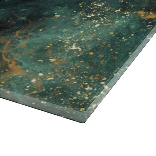 深いエメラルドエレガント  カッティングボード (角)