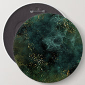 深いエメラルドエレガント 缶バッジ (正面&裏面)