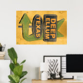 深いエルムテキサス州 ポスター (ホームオフィス)