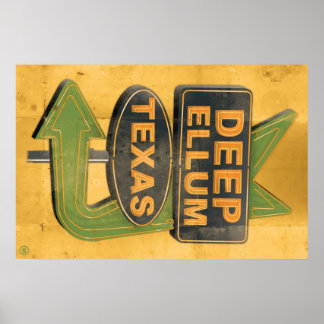 深いエルムテキサス州 ポスター