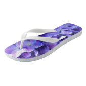 深いエレガント紫花模様 ビーチサンダル (アングル)