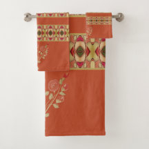 深いオレンジとフローラ