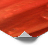 深いオレンジゲルベラ ポスター (角)