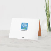 深いオレンジ日没|の挨拶状 カード (裏面)