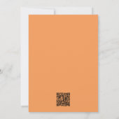 深いオレンジ結婚式招待状 招待状 (裏面)