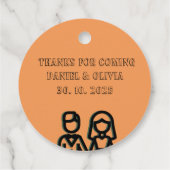 深いオレン結婚ジュ フェイバータグ (裏面)