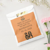 深いオレン結婚ジュ フェイバーバッグ (封をした状態)