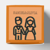 深いオレン結婚ジュ フェイバーボックス (上部)