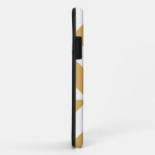 深いカッコいい金ゴールド幾何学的Decoキューブパターン Case-Mate iPhoneケース (裏面/右)