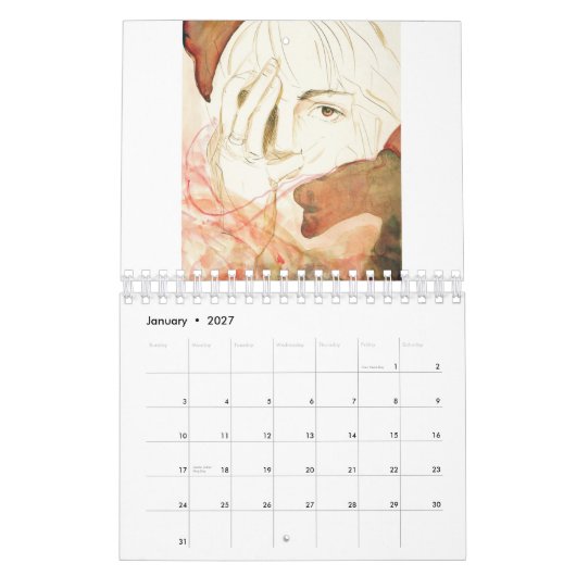 深いカレンダーからの12か月の夢 カレンダー (1月 2027)