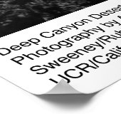 深いキャニオンデザートリサーチステーションバイアンセルアダムス ポスター (角)