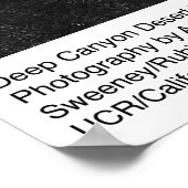 深いキャニオンデザートリサーチステーションバイアンセルアダムス ポスター (角)