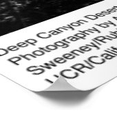 深いキャニオンデザートリサーチステーションバイアンセルアダムス ポスター (角)