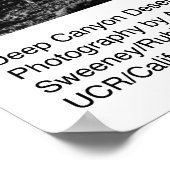 深いキャニオンデザートリサーチステーションバイアンセルアダムス ポスター (角)