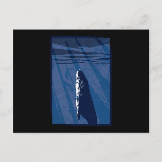 深いクジラ ポストカード (正面)