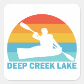 深いクリークレイクメリーランドカヤック スクエアシール (正面)