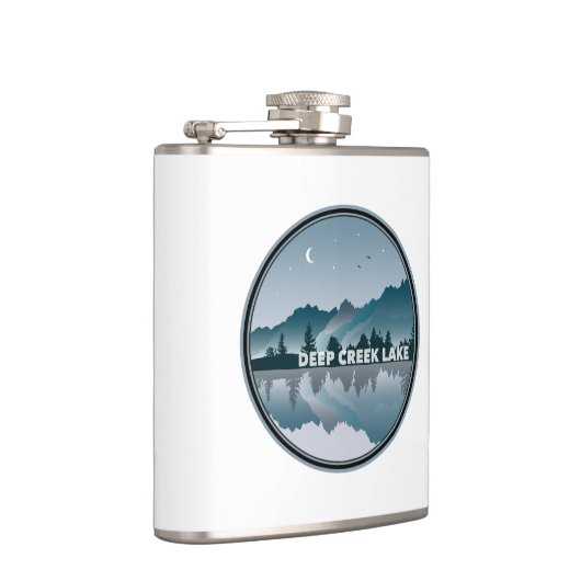 深いクリークレイクメリーランドリフレクション フラスク (右)